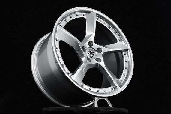 1991 Ferrari Testarossa Custom 5 Spoke Gloss Silver Forged Wheels: RV-MF01