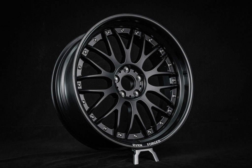 2012 Ferrari 458 Custom Matte Black Forged Wheels: RV-DC56