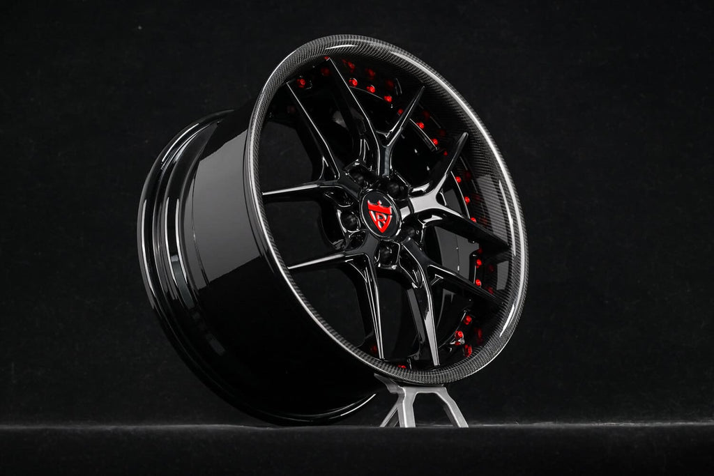 2016 Subaru Wrx Premium Custom Deep Dish Gloss Black Forged Wheels: RV-DR08