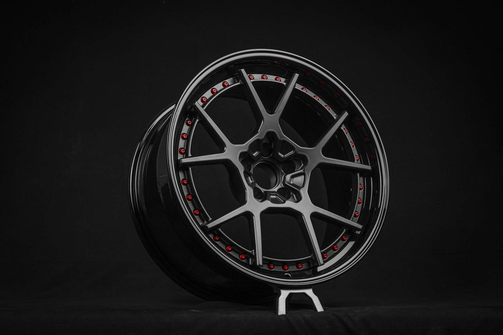 2019 Ford Mustang GT Custom Concave Black Wheels: RV-DF04