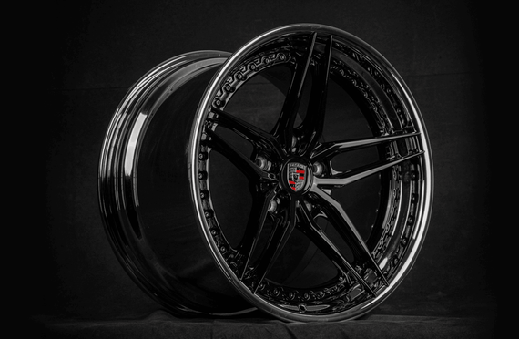 2008 Porsche 911 Turbo Custom 5 Spoke Chrome Wheels: RV-DP03
