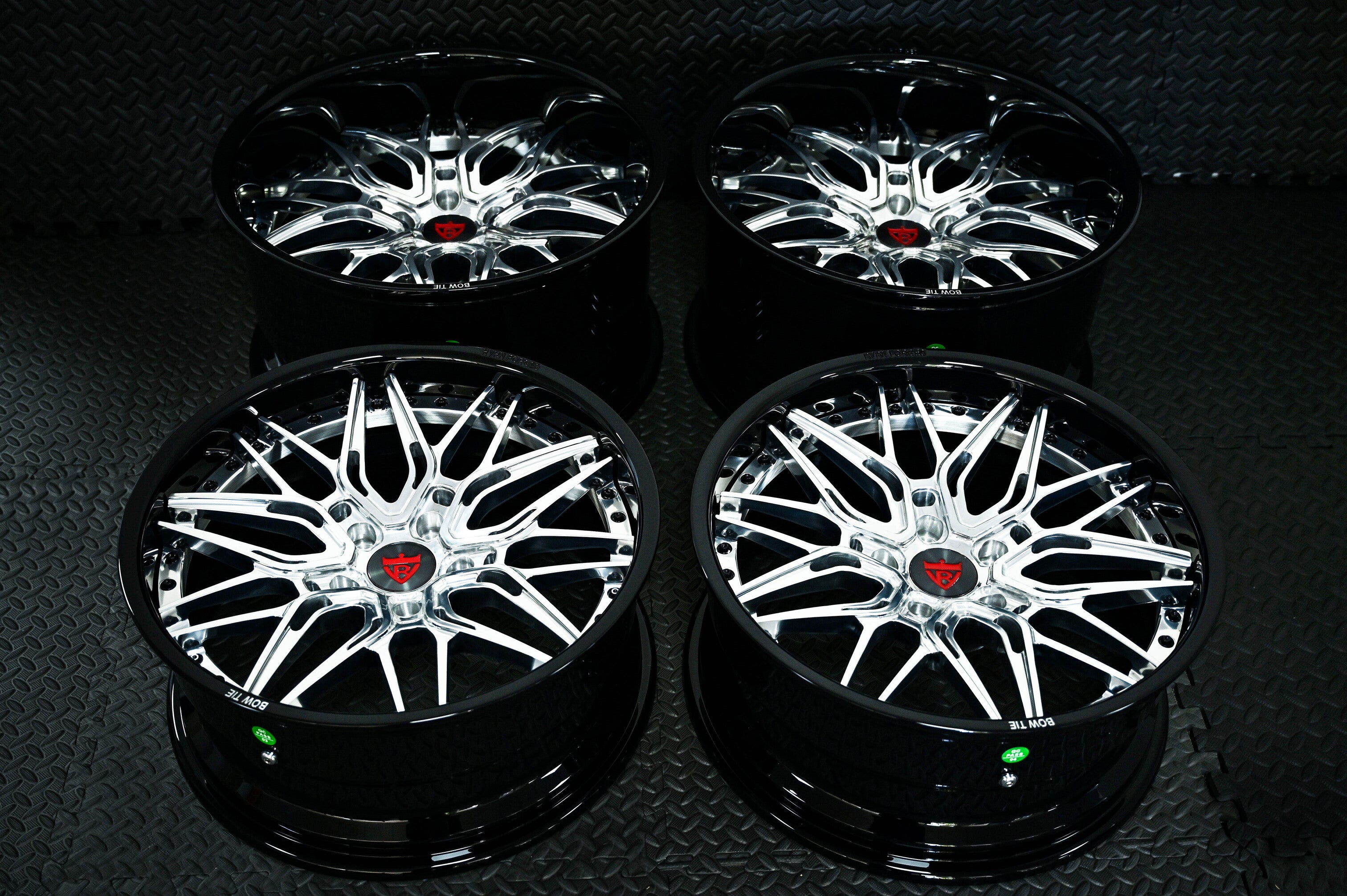 1972 Camaro Aftermarket Wheels-Custom Forged 2pc Deep Dish Polish and Black Rims-T081 Series