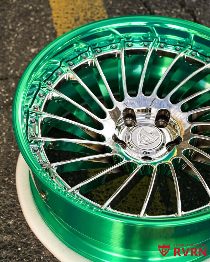 Forged rims for 1985 Chevrolet Monte Carlo — RV-DN01 chrome green finish