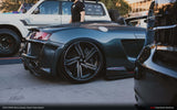 Audi R8 Spyder parked at SEMA 2024 featuring RVRN RG-01 wheels