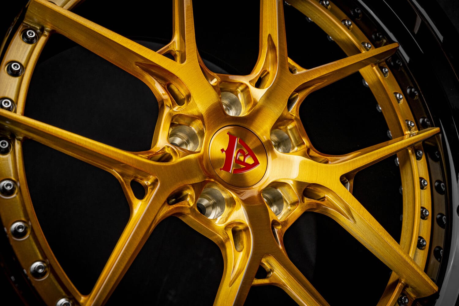 2015 Bentley Continental GT custom deep dish wheels in transparent dark gold