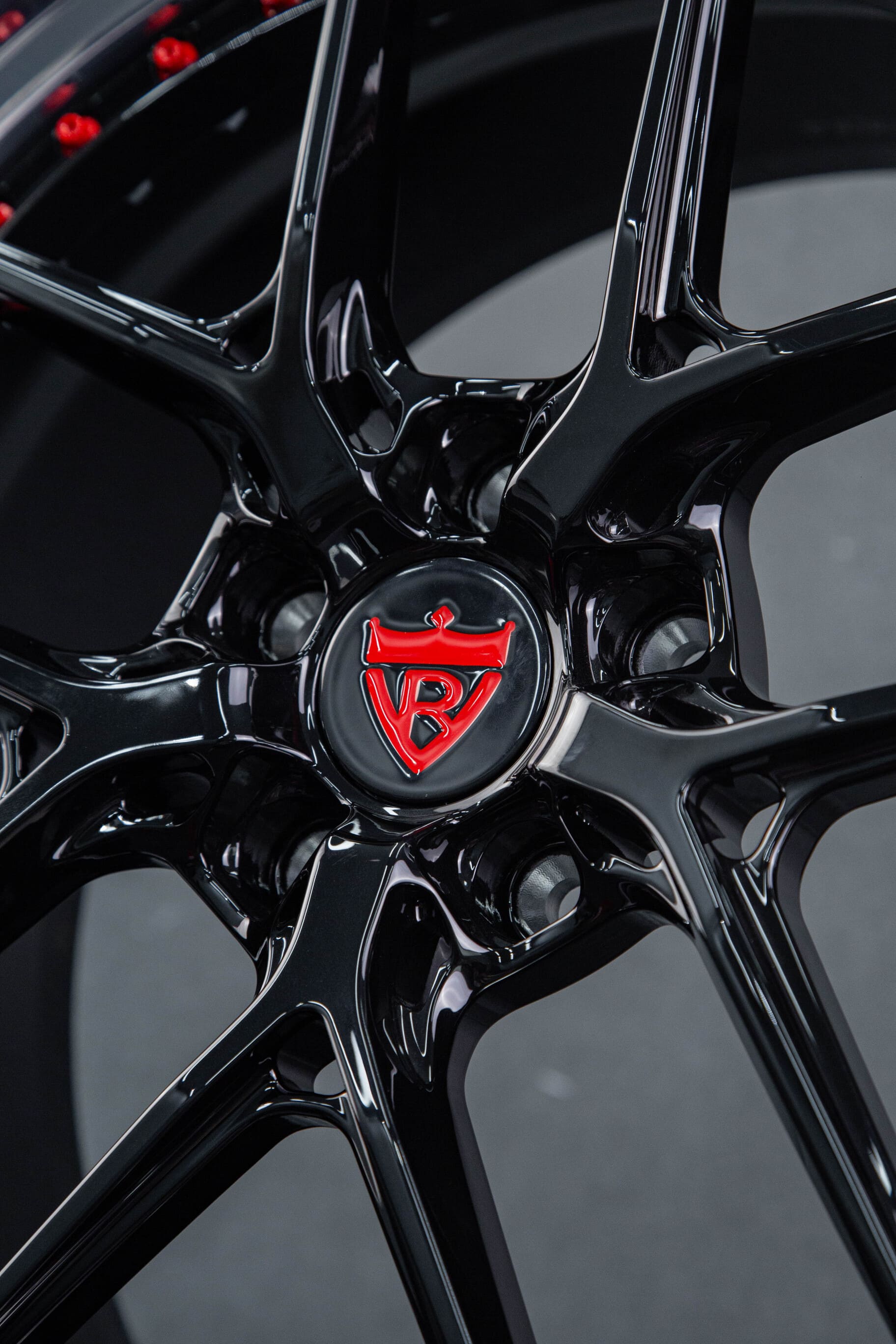 Gloss black polished surface of RV-DR08D highlighting luxury and performance