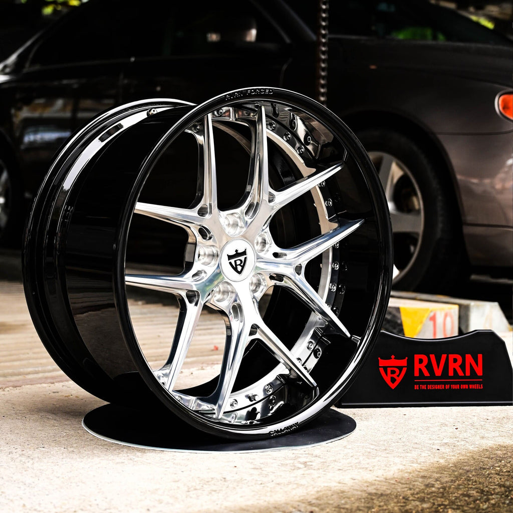 Polished deep dish rims with custom options available