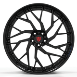 Gloss black custom forged 2PC wheel RV-DM01 for 22-inch mercedes benz, deep concave wheels