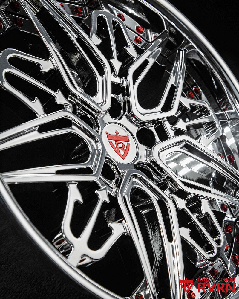 Corvette C7 deep dish forged rims RM-01 rear fitment