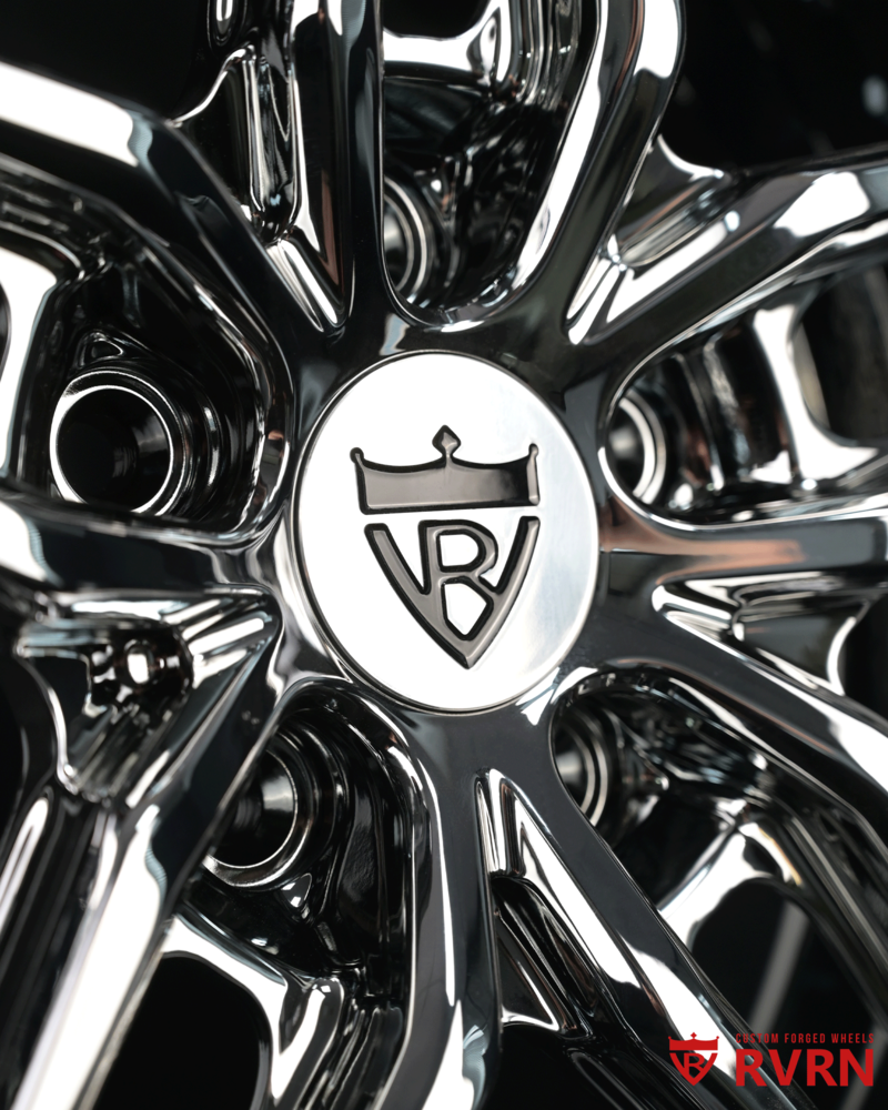 RV-DP03 wheels installed on Corvette C7 Stingray in real-world view