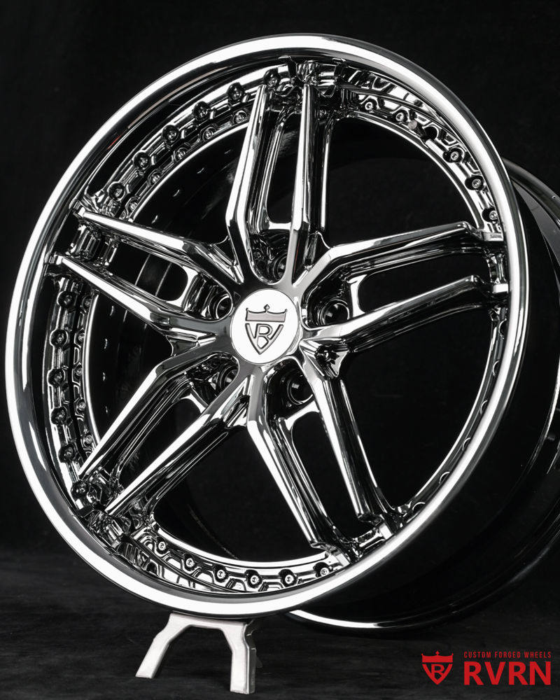 Custom chrome wheel upgrade for 2017 Corvette C7 Stingray