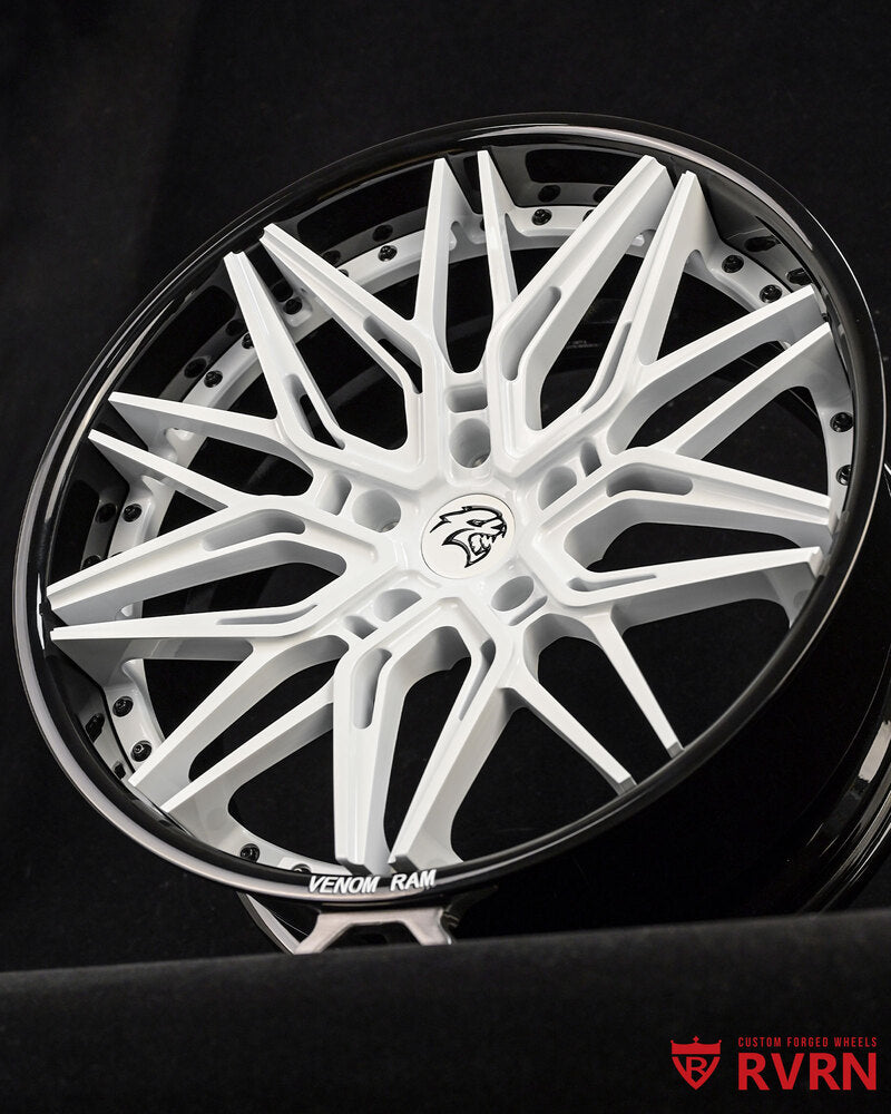 Lightweight forged wheels for trucks with RVRN logo