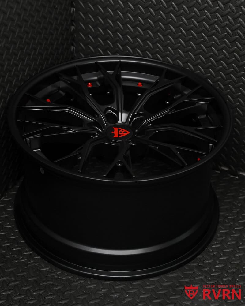 Custom design features of RV-DC04 wheels, designed specifically for 2020 Camaro.