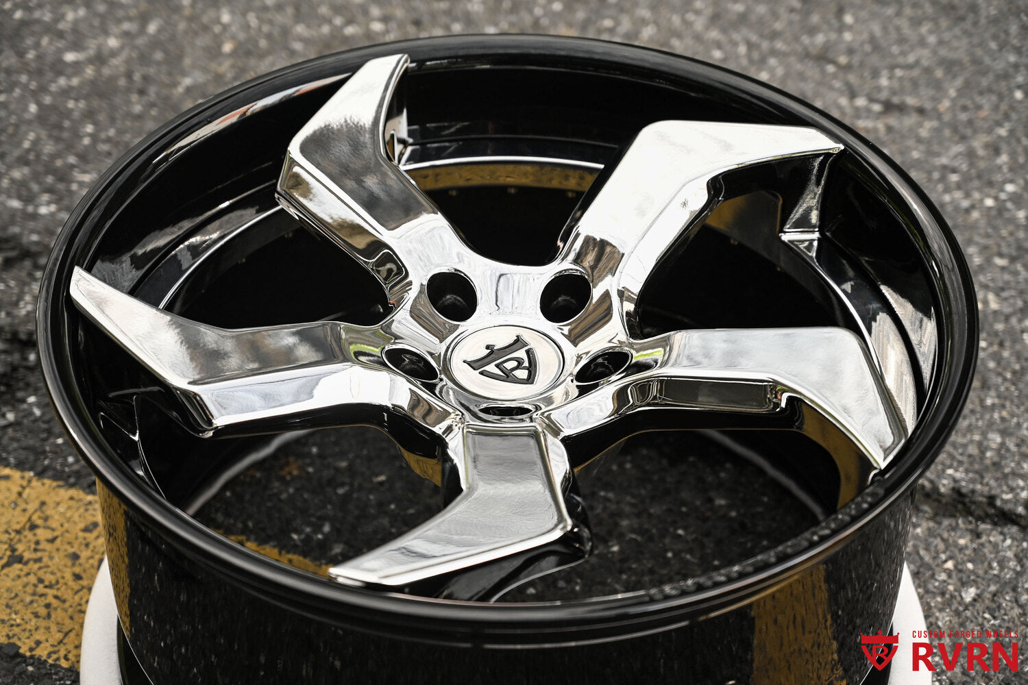 RVRN RV-DC25 Corvette forged wheels angled front side