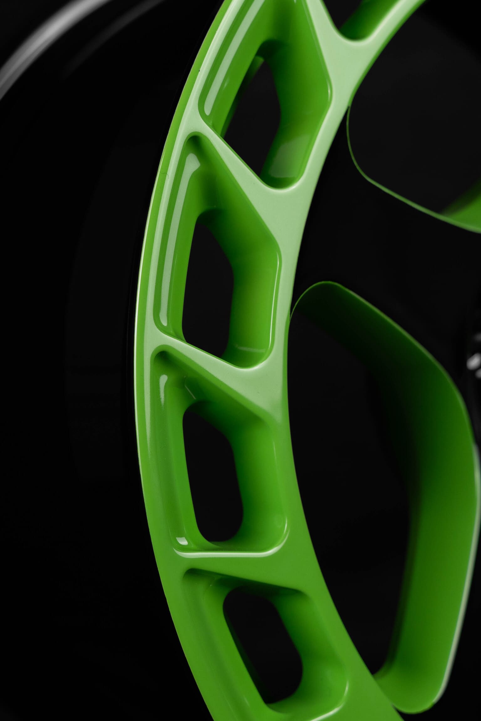 Design your own neon green forged wheels for 2021 Camaro with RVRN