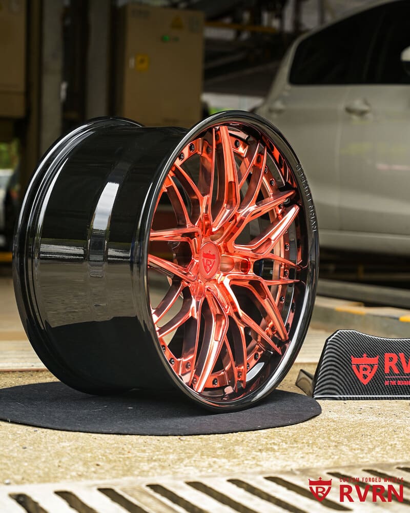 Toyota Supra forged wheels RV-C081 with black screws