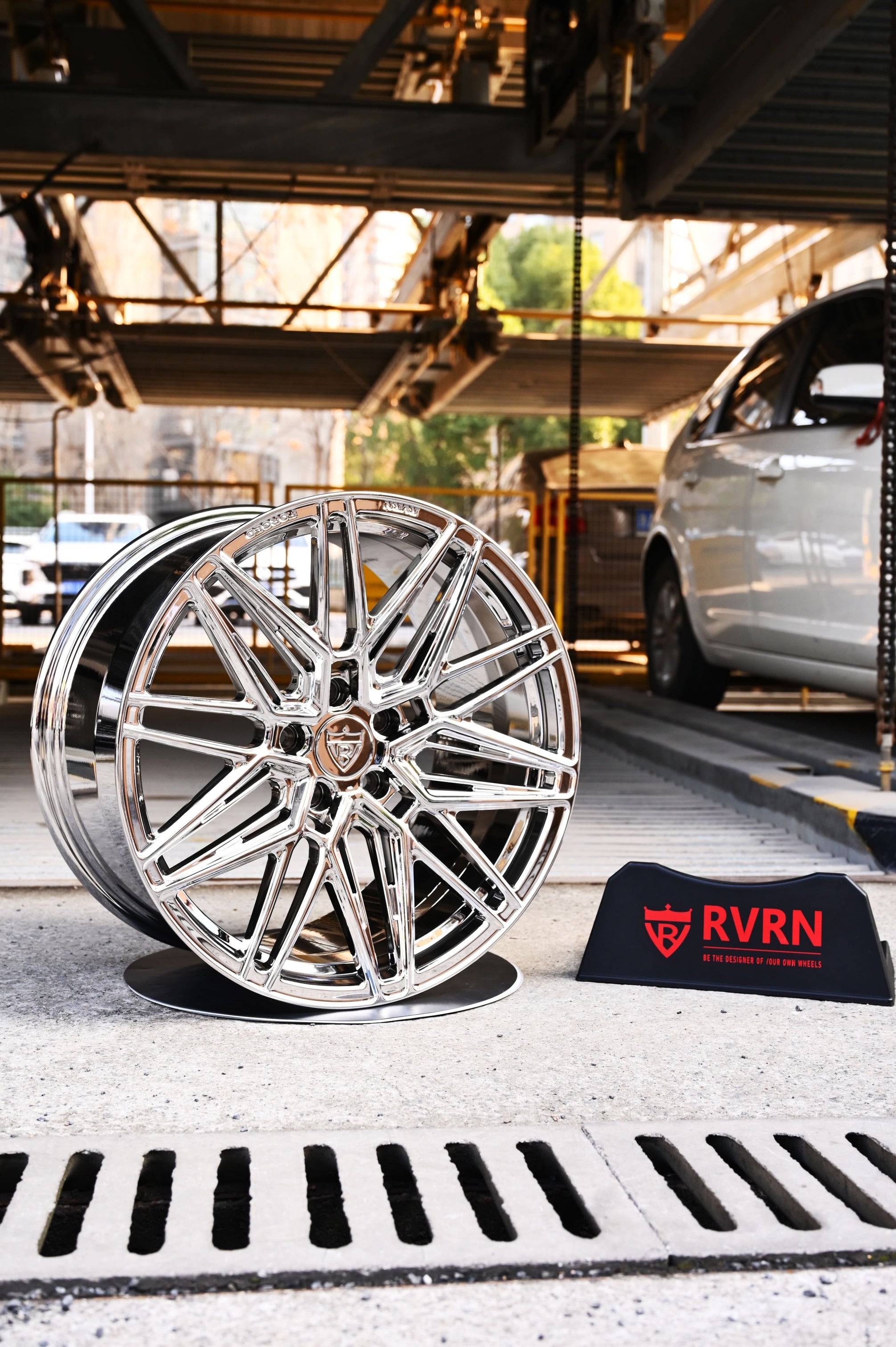Chevy Corvette C8 Chrome Wheels-20inch staggered custom rims