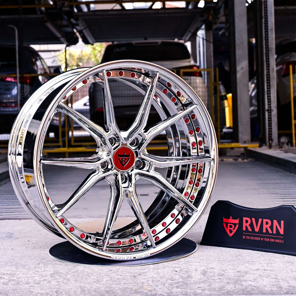 2021 Corvette C8 Wheels- RVRN Custom Fully Forged Chrome DB082 Wheels