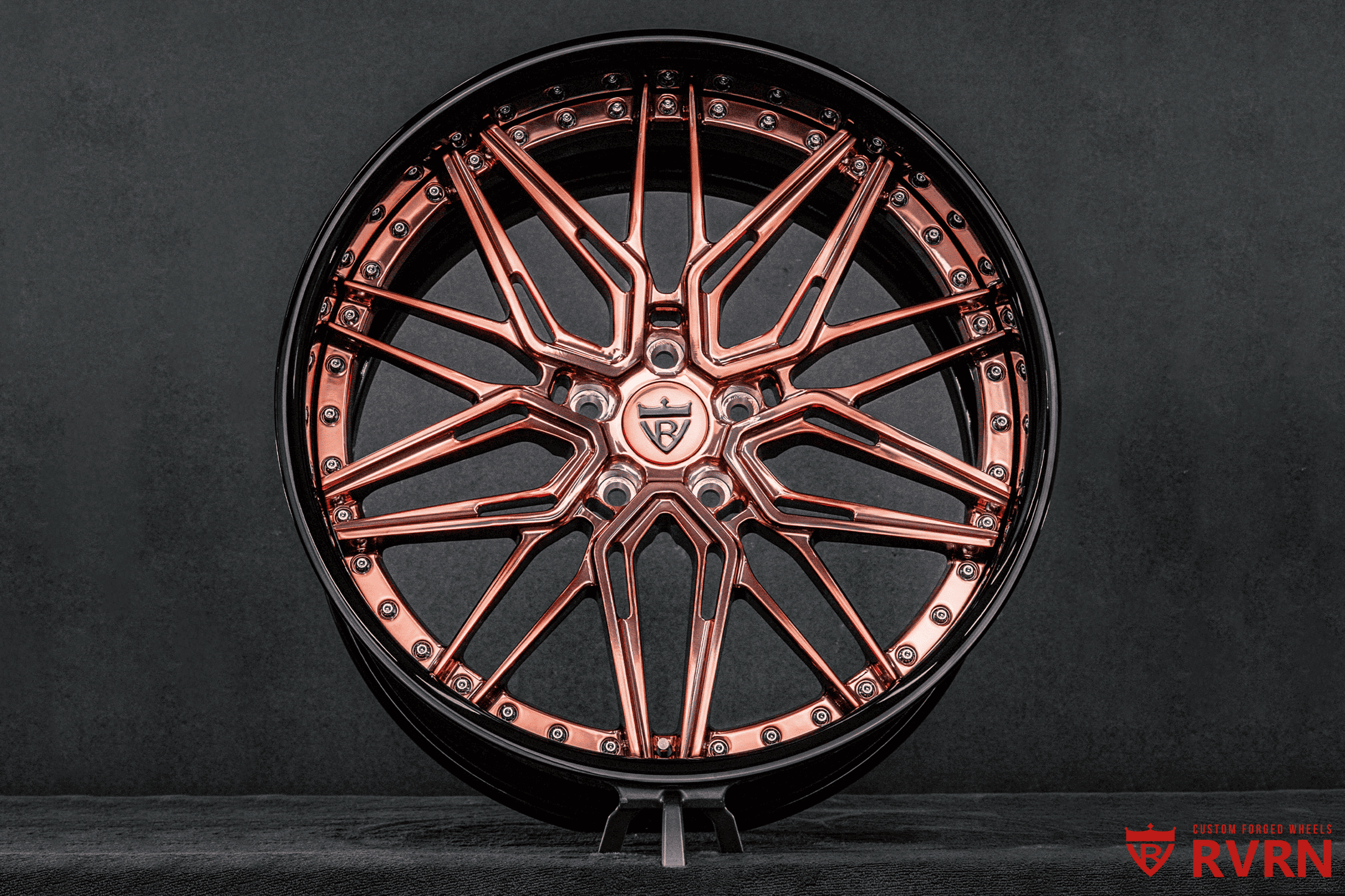 Full view of Aston Martin DBX with 22x10J +28mm RVRN RV-T081 Deep Dish Wheels