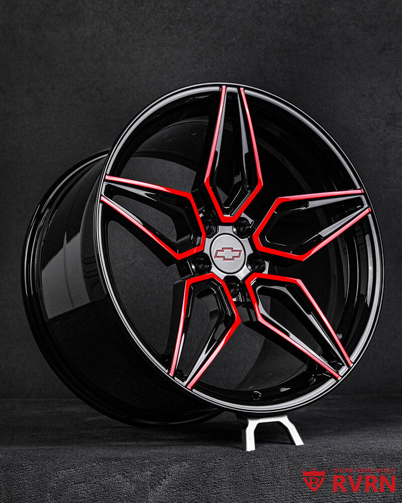 Matching front and rear forged RV-MC07 wheels on Camaro ZL1