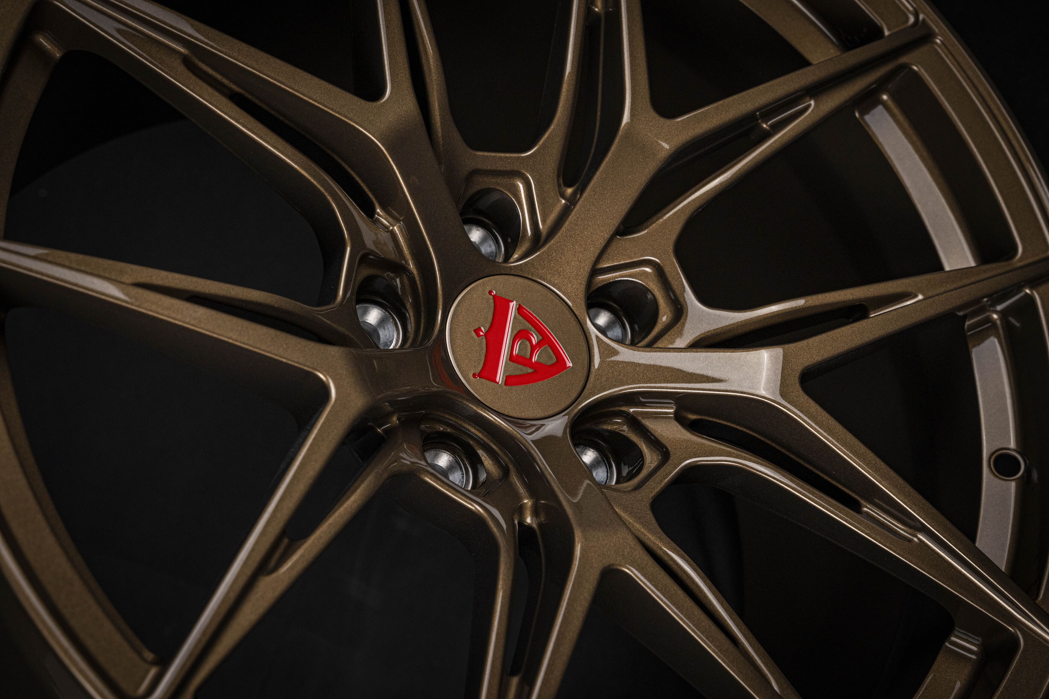 2023 Camaro 2SS with RV-MH051 bronze forged wheels front view – custom concave rims