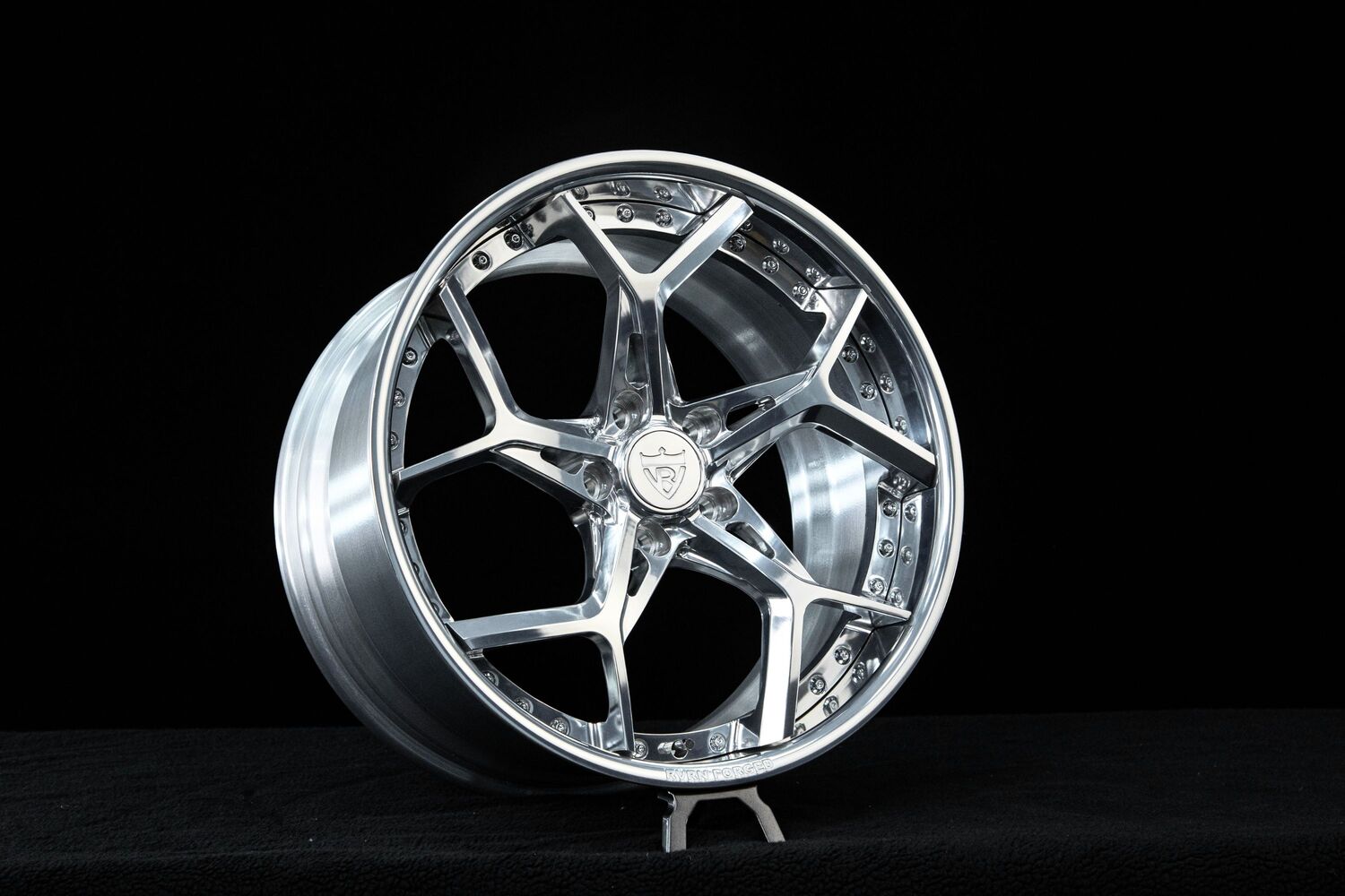 Side profile of RV-DV03 custom forged aluminum wheel, 20x11 for Corvette C8 Z51