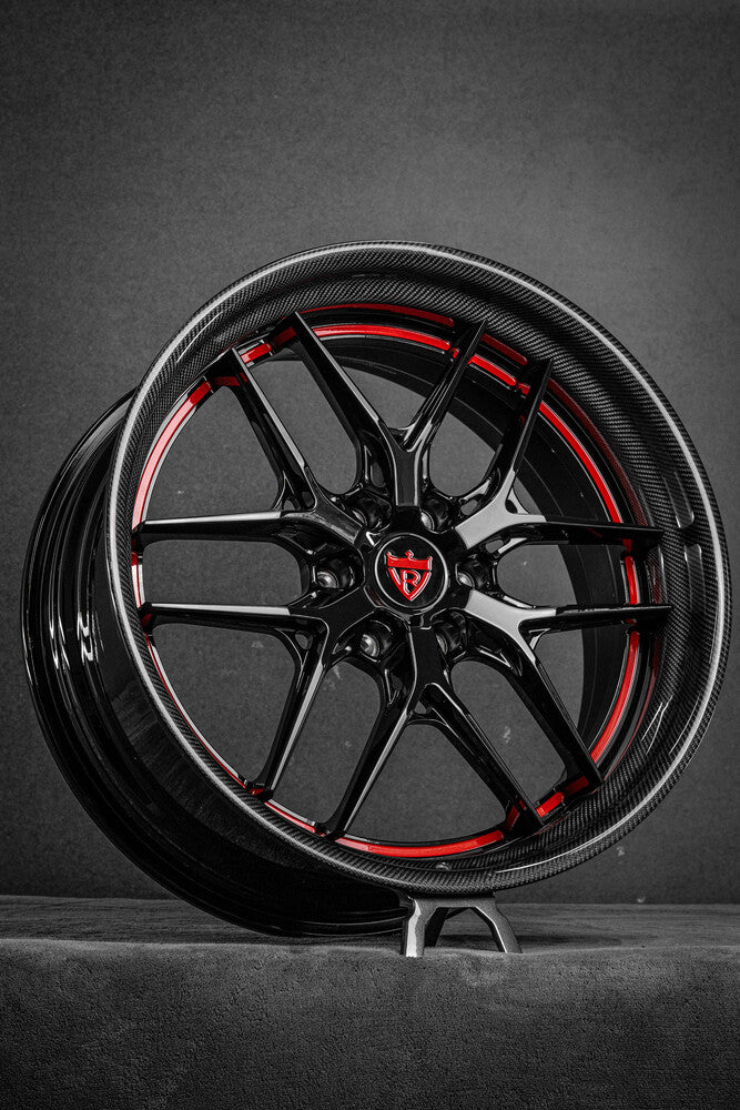 Custom fit gloss black wheels for 2023 Ford F150 Shelby Super Snake