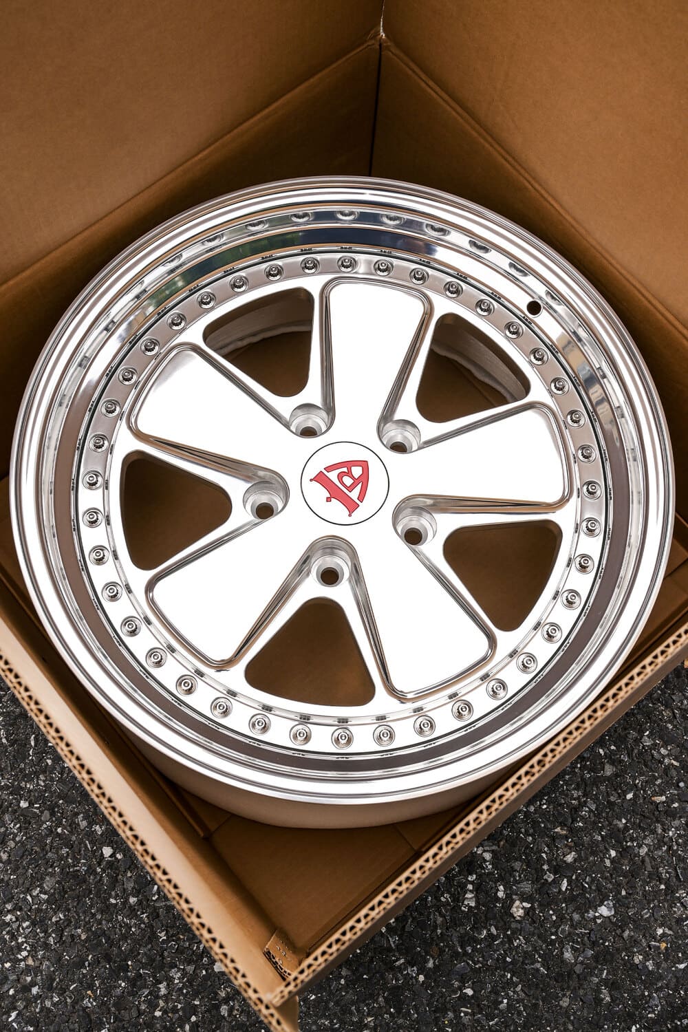 Two-piece forged aftermarket wheels for Porsche 911, RV-DV70 by RVRN Wheels