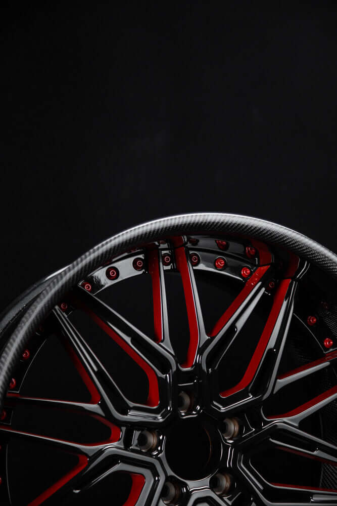 RVRN RV-T081 forged deep dish wheel setup for Campagna T-Rex