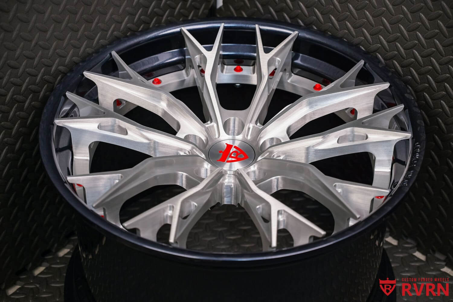 2024 C8 Corvette Z51 with RV-DC04 custom forged wheels front angle