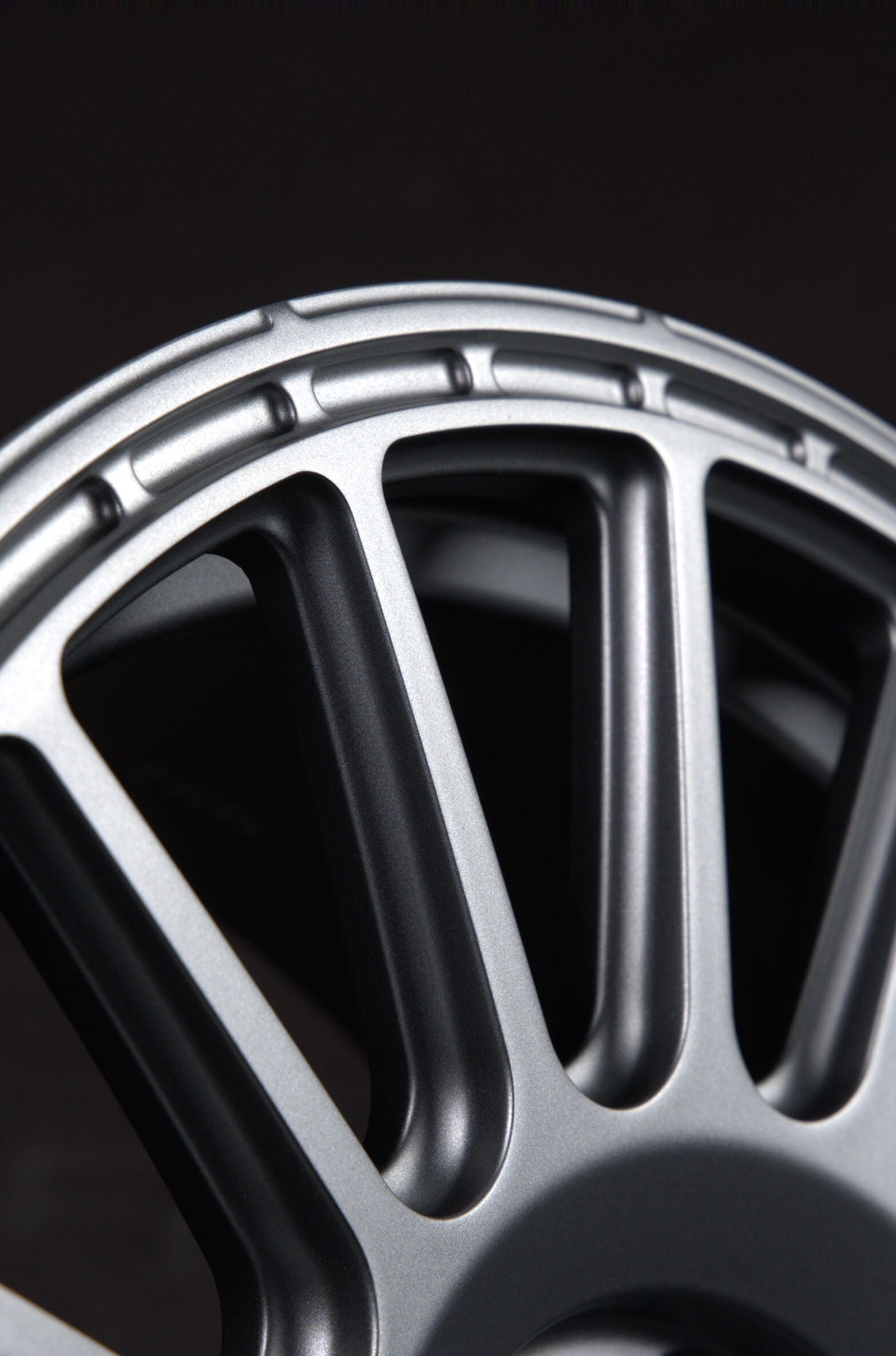 Zoomed detail on 17x8 forged truck wheel from RVRN