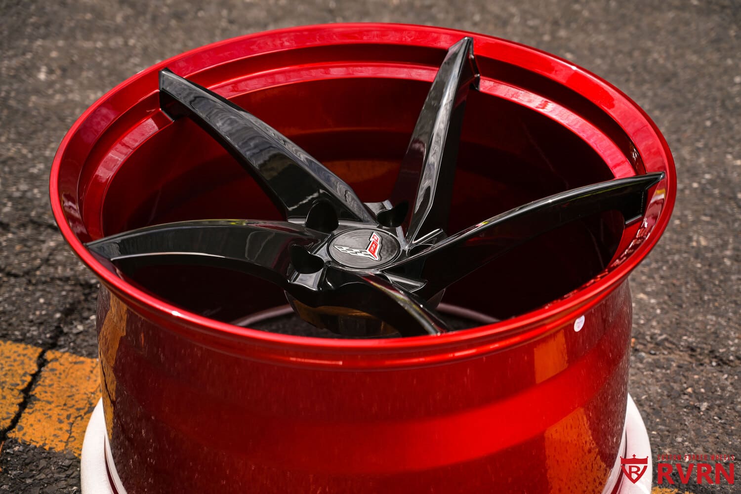 5 spoke concave Corvette C8 Z06 forged wheels by RVRN