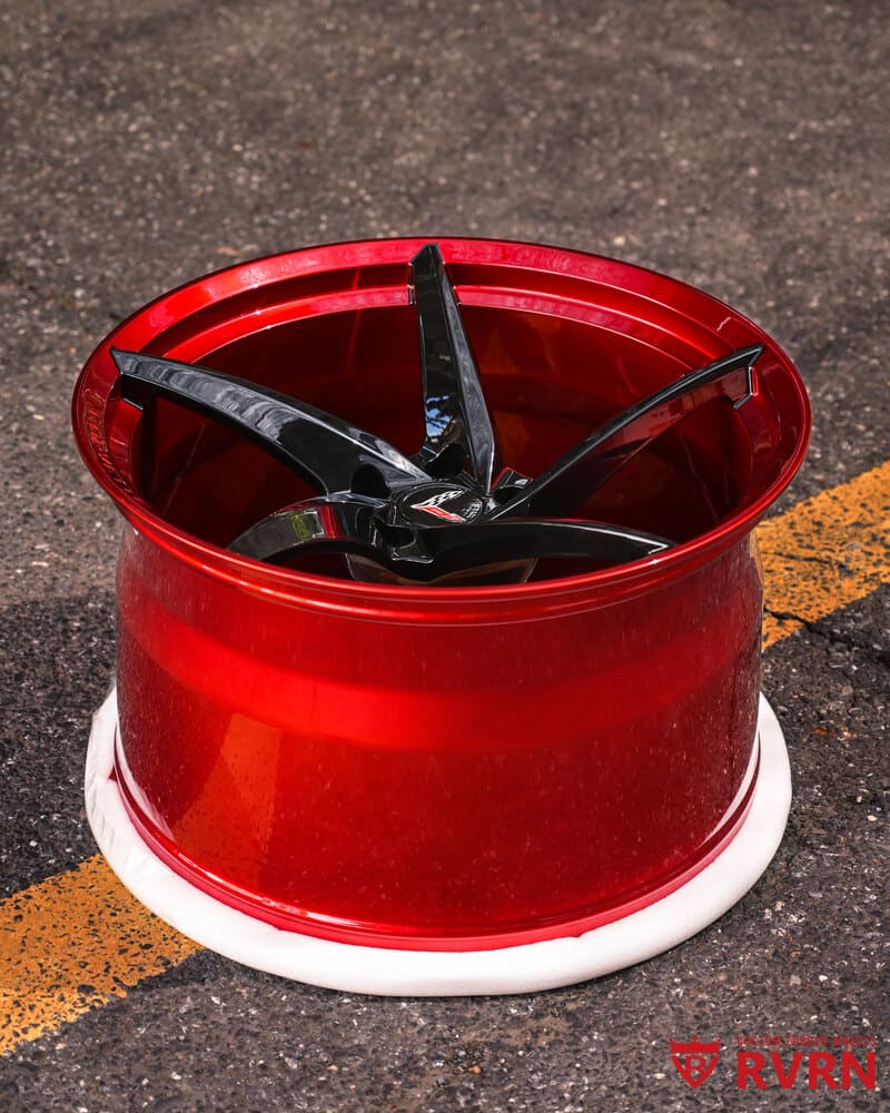 Custom Black Cherry forged wheels with design your own option
