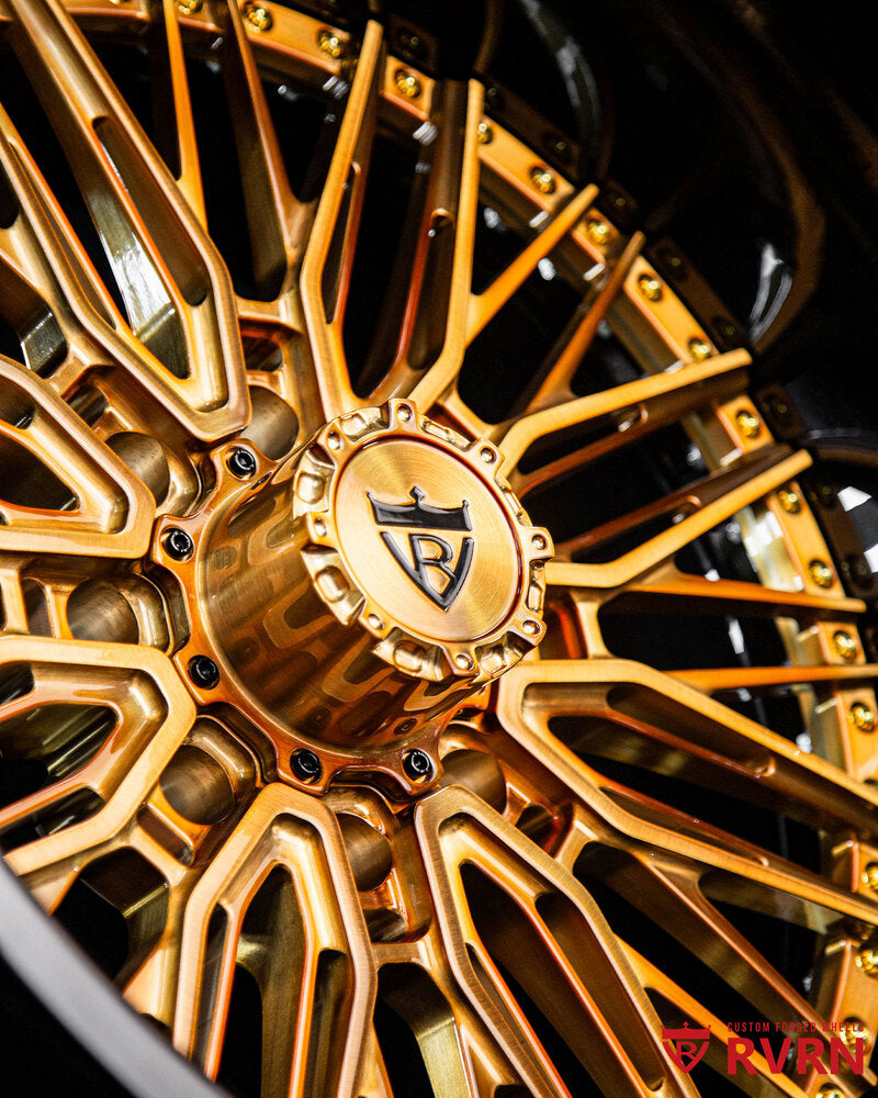 RVRN RV-T081 forged wheels rear fitment on GMC Denali 2500HD