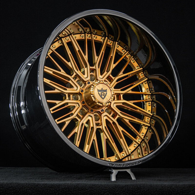 RV-T081 forged truck wheels on 2025 GMC Denali 2500HD front view
