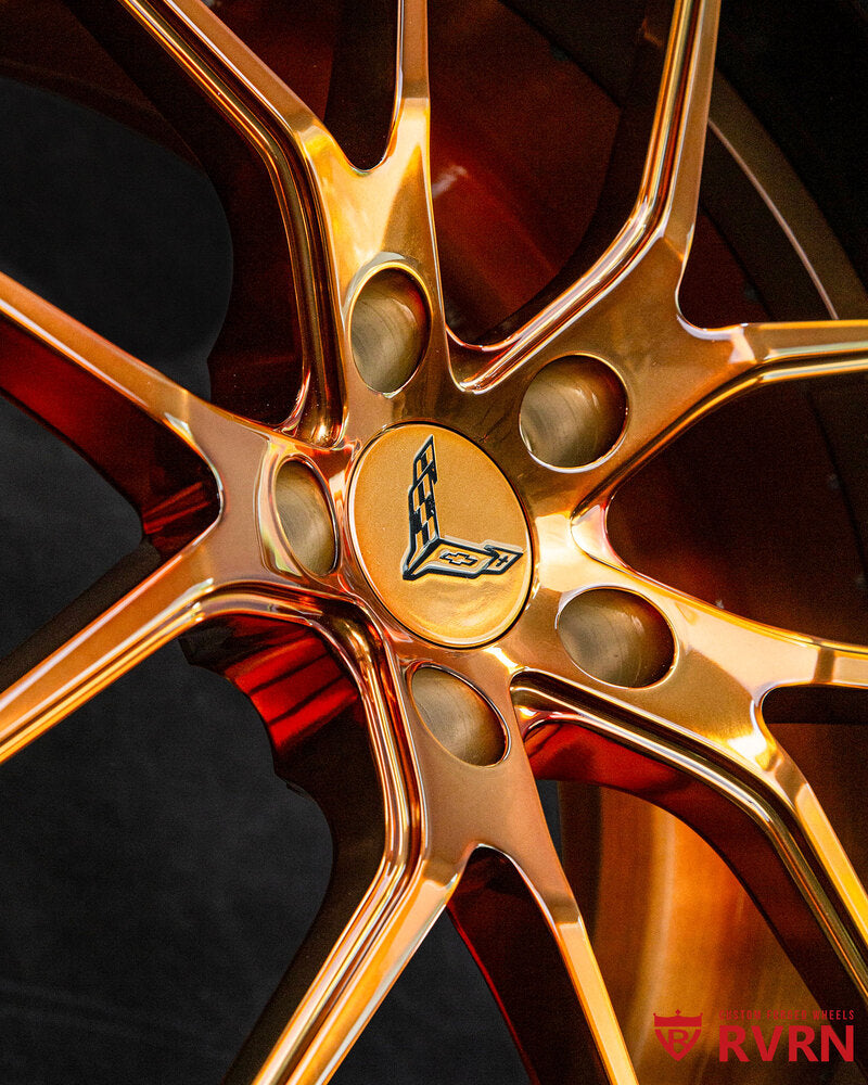 RVRN Wheels RV-DC24 mounted on 2025 Corvette C8