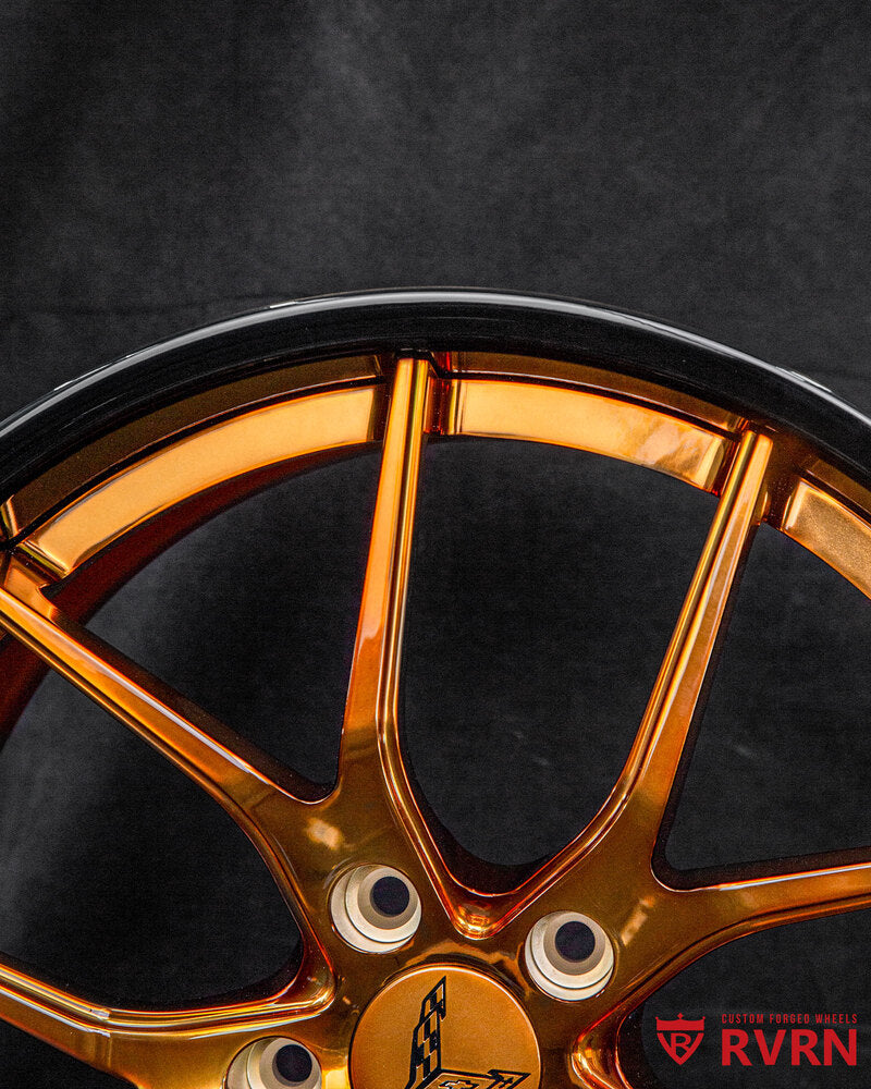 19x8.5 and 20x11 bronze wheels - Corvette C8 setup