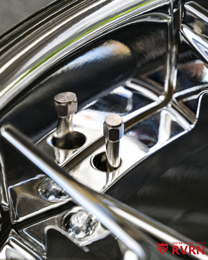 Custom forged wheels Corvette C8 Z06 RV-DC04 rims in chrome