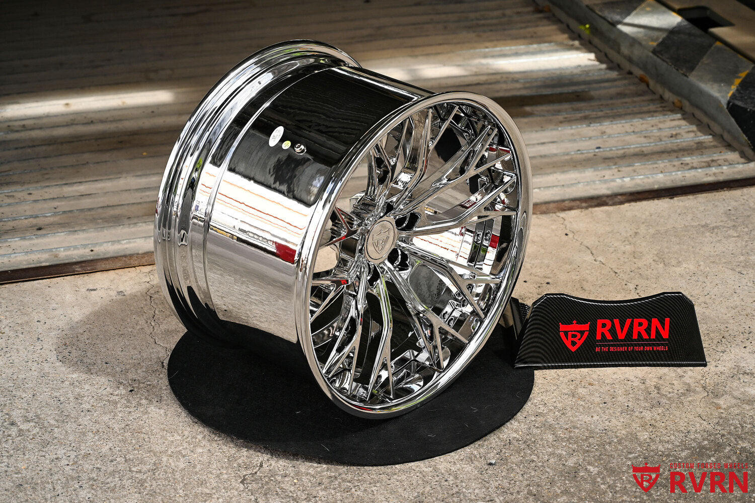 Corvette C8 Z06 deep dish rims RV-DC04 polished chrome
