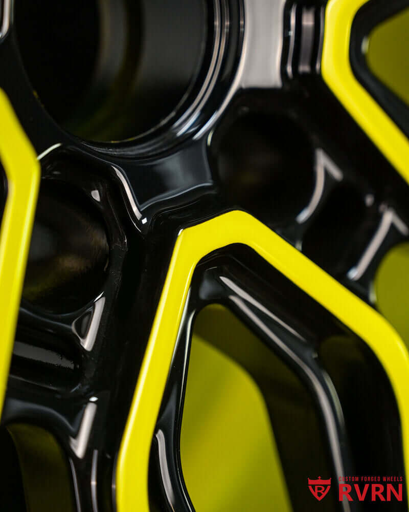 C8 Z06 carbon fiber wheels with forged RV-T081 inner lip