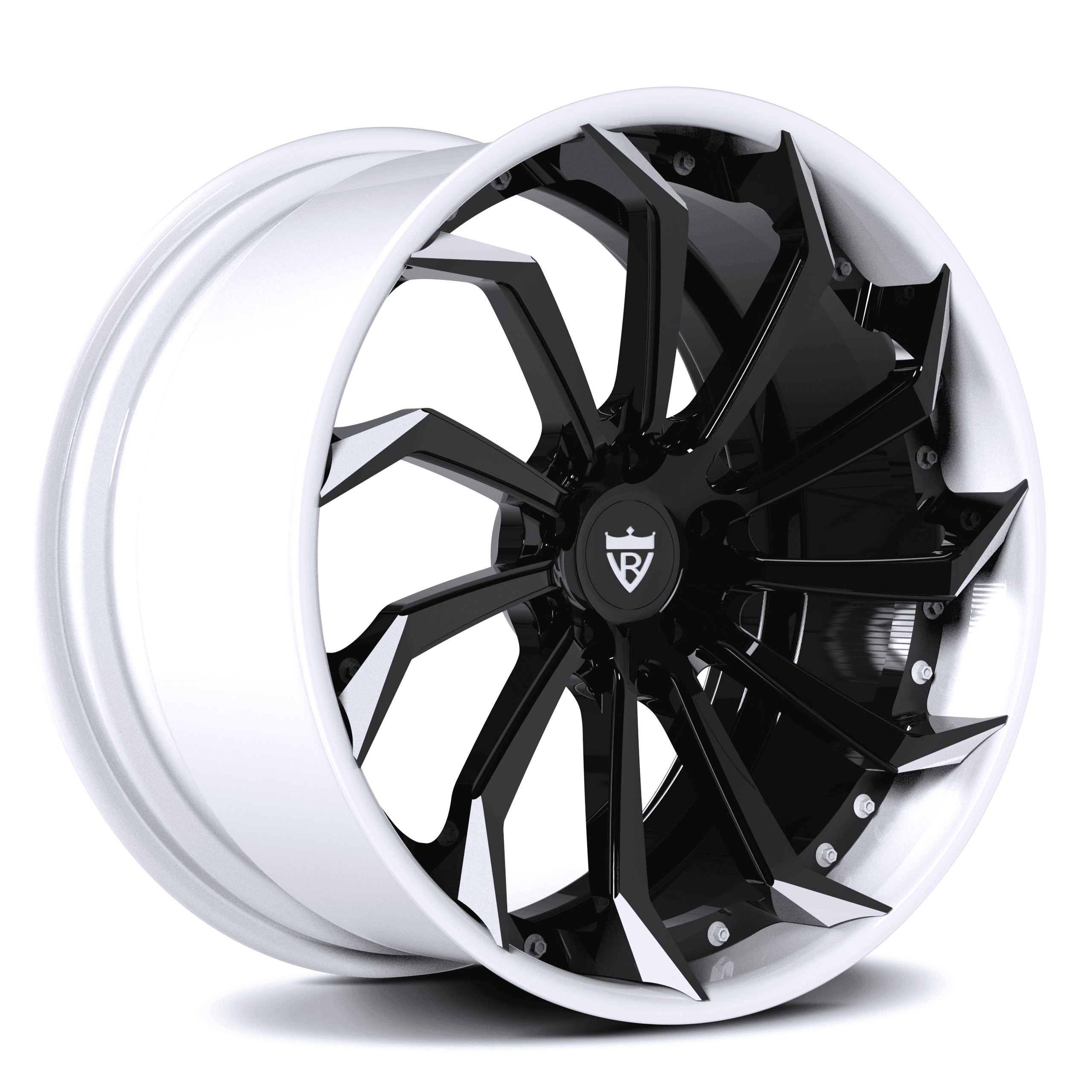Custom forged 2-piece wheels for Corvette C1-C8, 19-inch and 20-inch staggered fitment, aggressive style, free shipping included