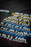 Crystal Shiny Screws with rhinestones for Dodge Dakota R/T wheels and custom 6 lug rims, available in 17 to 26 inches