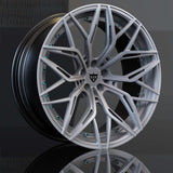 Custom 6 lug rims with Crystal Shiny Screws for Dodge Dakota R/T wheels, available in 17-26 inch sizes, featuring custom-forged design