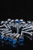 Crystal Shiny Screws with Rhinestones for Dodge Dakota R/T Wheels, Custom 6 Lug and Forged Rims, 17-26 Inch, Handmade and Dazzling