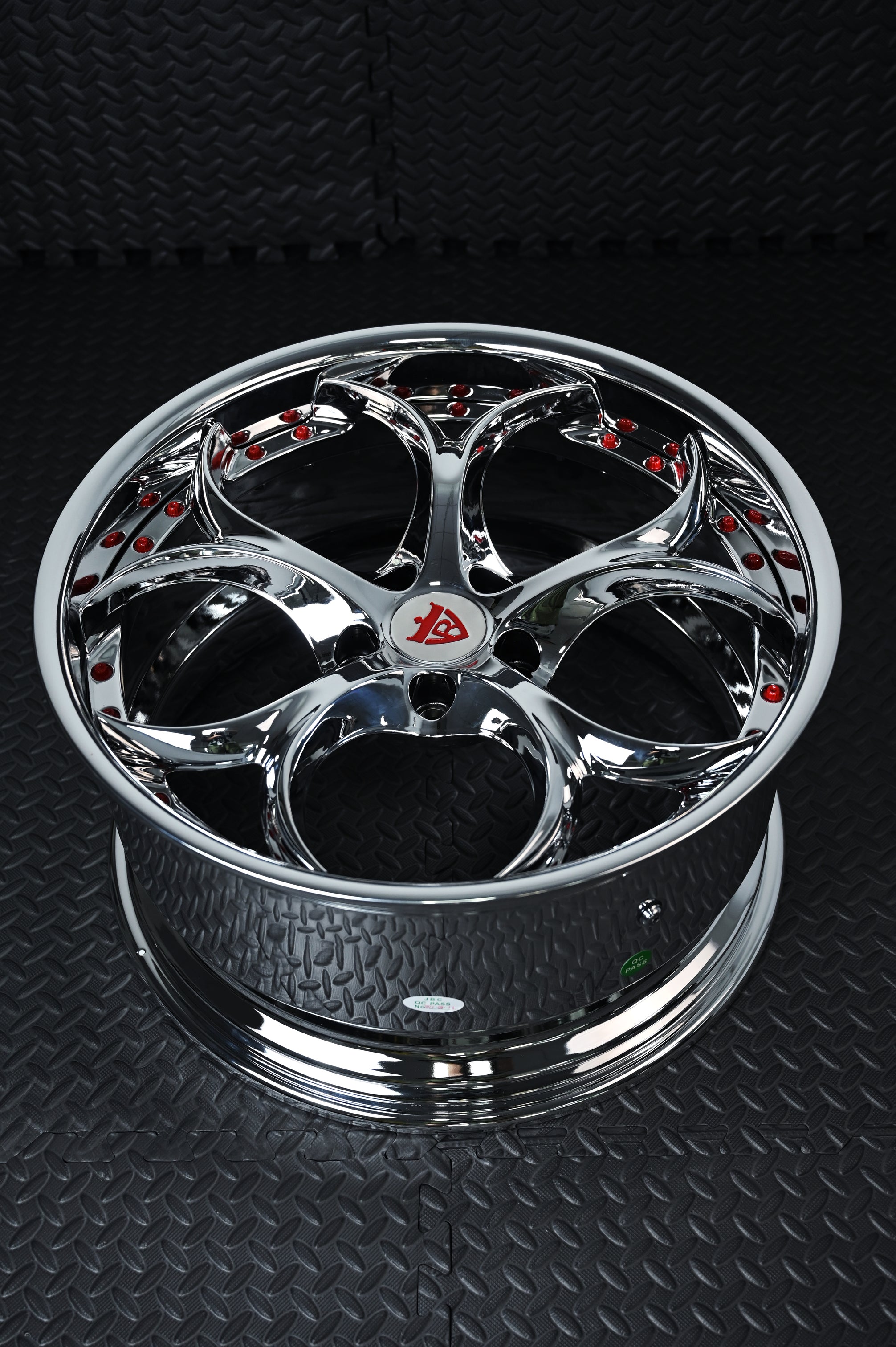 2019 Corvette C7 Z06 Custom Chrome Wheels-RVRN RV-DS016 Forged 2pc rims-red