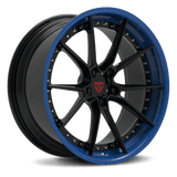 Gloss blue and black RVRN two-piece wheels – RV-DB082 for competitive builds