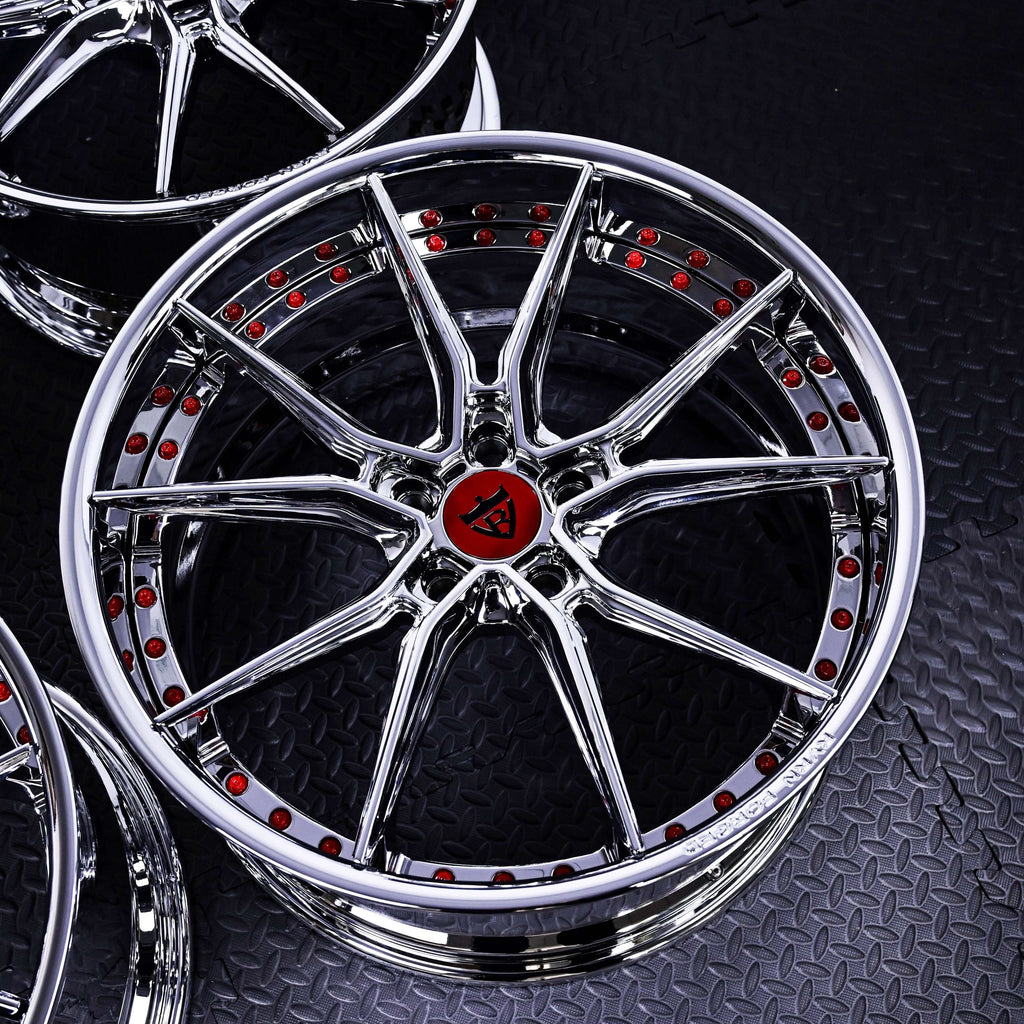 2021 Corvette C8 Wheels- RVRN Custom Fully Forged Chrome DB082 Wheels