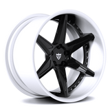 Dodge Charger Challenger Hellcat Redeye Custom Wheels-Best rims for your charger with 20x11 staggered size and super concave look, white and black color