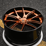 2017 Corvette C7 Z06 custom wheels-concave carbon fiber dip forged 2-piece rims-RVRN forged 2-piece wheels series RV-DC24