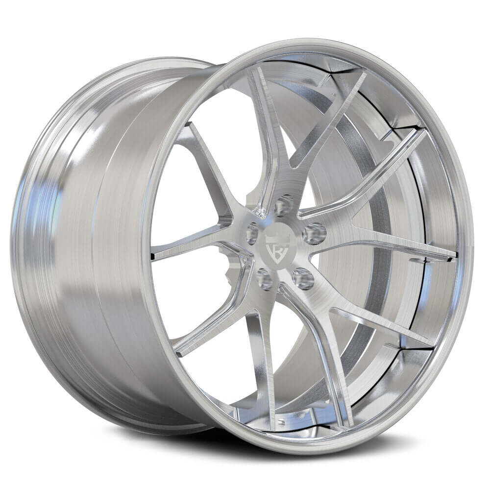 Aston Martin Vantage deep dish concave wheels in gloss bronze and black, easy to clean custom-built design.